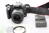 Canon EOS Digital Rebel XT 8.0MP DSLR w 18-55mm EF-S IS Lens OK condition Black