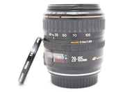 Canon EF 28-105mm f/3.5-4.5 EF USM Lens & Filter + Rear Cap - EXCELLENT