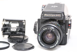 Mamiya M645 AE Prism Finder w/ Mamiya-Sekor C N 55mm F2.8 Lens & 220 back GREAT