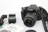 Canon EOS Rebel T3i 18.0MP Digital SLR Camera Kit 18-55mm Lens & Manual - MINT