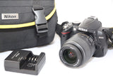 Nikon D D3000 10.2MP DSLR Camera (Kit w/ AF-S DX VR 18-55mm Lens) - EXCELLENT