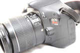 Canon EOS Rebel T2i / EOS 550D 18.0MP DSLR Black Camera Lens & Case - EXCELLENT