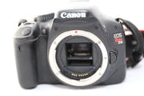 Canon EOS Rebel T2i / EOS 550D 18.0MP DSLR Black Camera Lens & Case - EXCELLENT