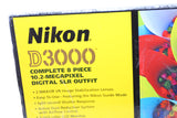 Nikon D3000 DSLR w 18-55mm & 55-200mm VR AF-S G ED lenses - BRAND NEW