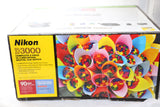 Nikon D3000 DSLR w 18-55mm & 55-200mm VR AF-S G ED lenses - BRAND NEW