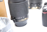 Nikon D3000 DSLR w 18-55mm & 55-200mm VR AF-S G ED lenses - BRAND NEW