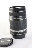 Canon EF-S 55-250mm F/4-5.6 IS Telephoto Zoom Lens Both Caps - EXCELLENT