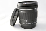 Canon EF-S 10-18mm F/4.5-5.6 IS STM Lens Both Caps - MINT