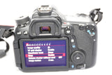 Canon EOS 70D 20.2MP Wifi DSLR Camera w/ 18-55mm Lens & Case - EXCELLENT