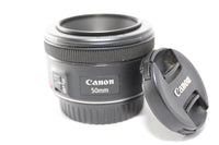Canon EF 50mm f/1.8 STM Lens - Black w/ Both Caps - MINT