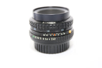 Pentax SMC Pentax-A 50mm f/2.0 Lens w Filter & both caps - EXCELLENT