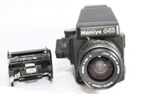 Mamiya 645 M645 Super Camera W/ AE Metered Prism 55mm Lens 120 back Tested, MINT
