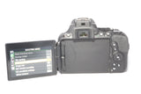 Nikon D5500 24.2MP DSLR camera Black Kit w/ VR II 18-55mm Lens 5k Shutter MINT