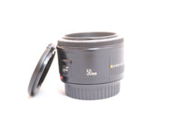 Canon Ef 50mm F/1.8 Focal Length Lens EXCELLENT - Both Lens caps