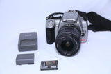 Canon EOS Digital Rebel XT 8.0MP DSLR w 18-55mm EF-S IS Lens OK condition