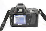 Nikon D80 10.2MP DSLR Body Battery & Charger Black EXCELLENT