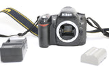 Nikon D80 10.2MP DSLR Body Battery & Charger Black EXCELLENT