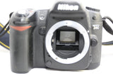 Nikon D80 10.2MP DSLR Body Battery & Charger Black EXCELLENT