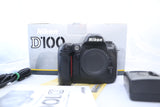 Nikon D100 6.1 MP DSLR Camera - Black Original Box, Manual & Charger - EXCELLENT