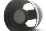 Tamron SP 500mm f/8.0 Lens w/ Nikon F Mount adapter & Hood - GREAT