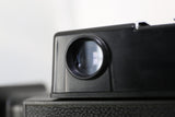 Konica Instant Press Film Camera w/ Hexanon 110mm f4 Lens w 107 B&W Film - EXC